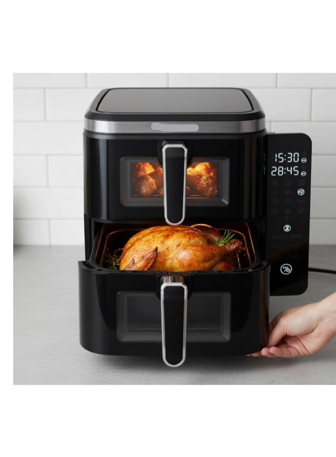 Generic (Unbranded) Digital Air Fryer- E04505 2800W 11L Capacity with Non-Stick Frying Pot and Tray, Oil Free Cooking With Timer - Image 2